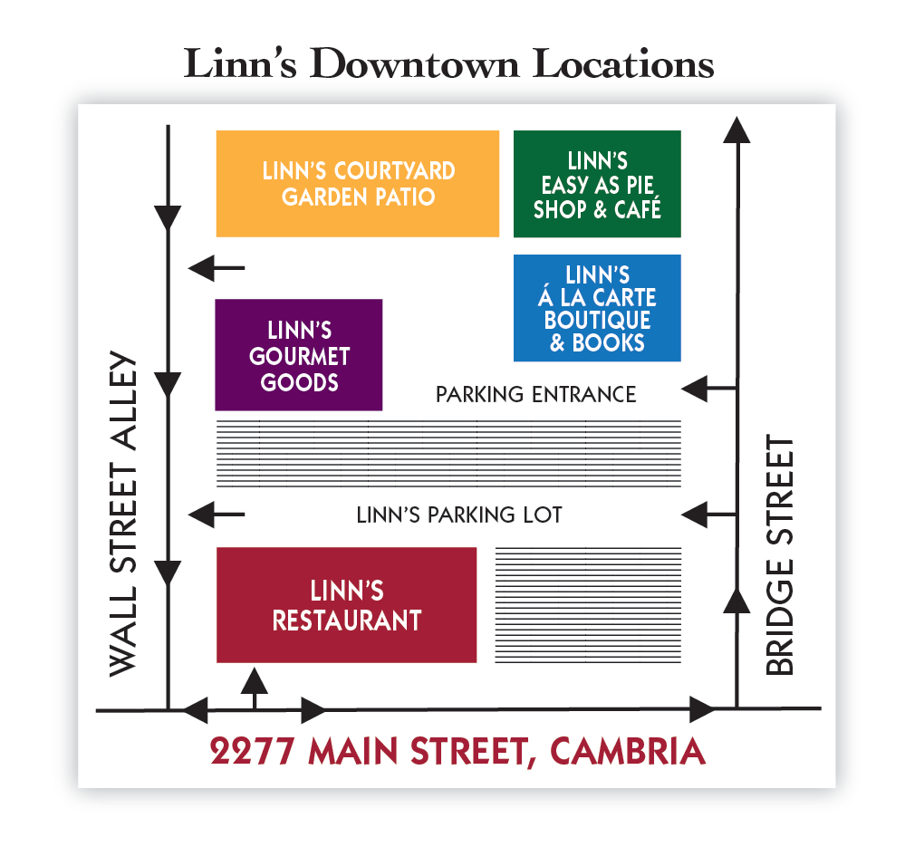 Map of Linn’s Cambria Downtown Locations